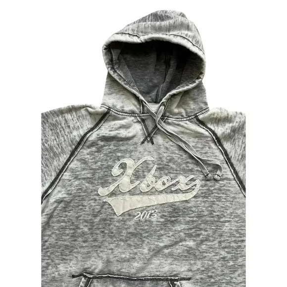 RARE Xbox 2013 J. America Vintage Acid Wash Hoodie Sweatshirt Gray XL - Picture 5 of 12